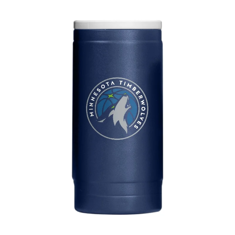 Team Mugs For Large Groups-Minnesota Timberwolves 12oz Flipside Powder Coat Slim Can Coolie