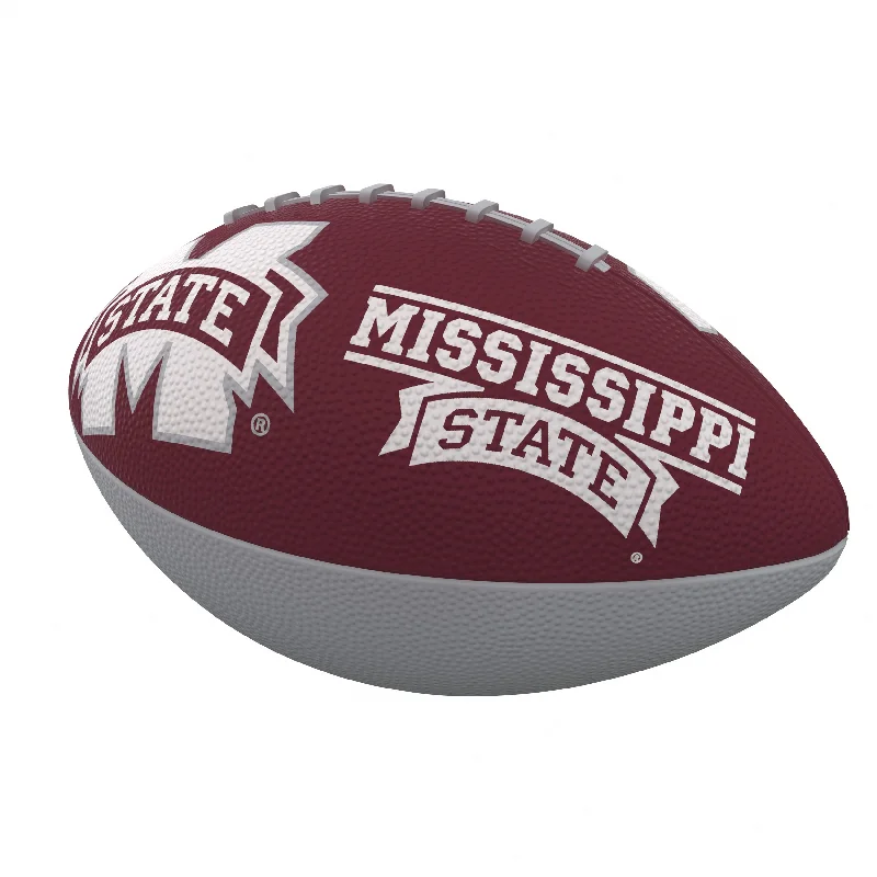 Multi-Terrain Rugby Balls-Mississippi State Combo Logo Junior-Size Rubber Football