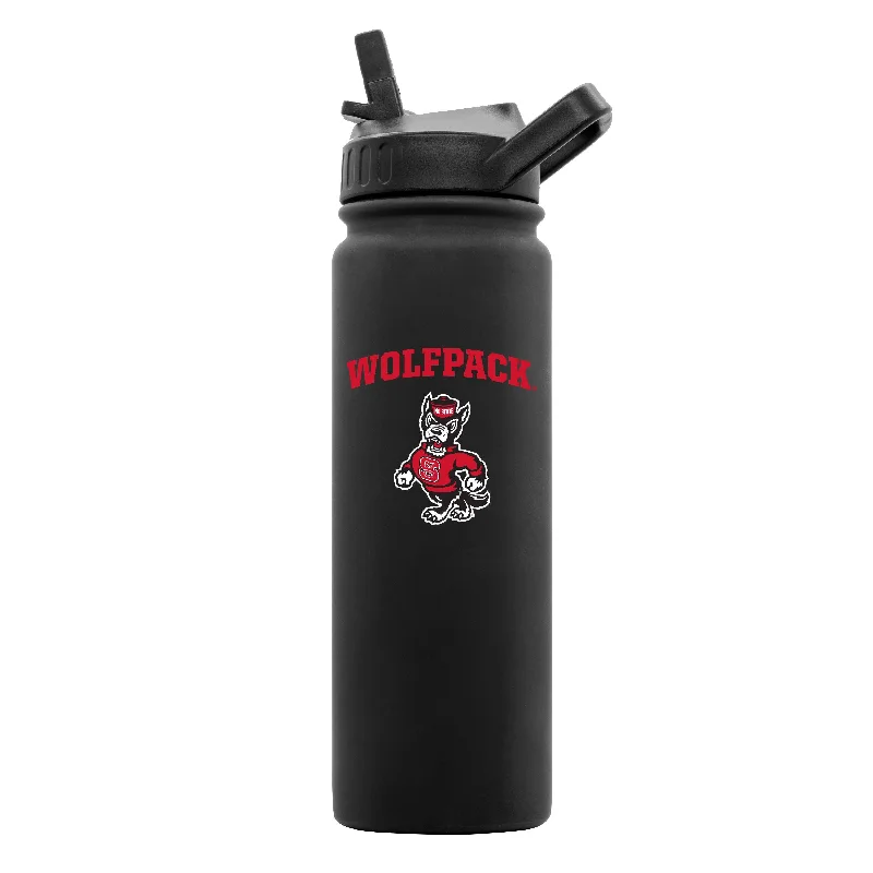 Personalized Mugs For Team Members-NC State Tuffy 24oz Soft Touch Bottle