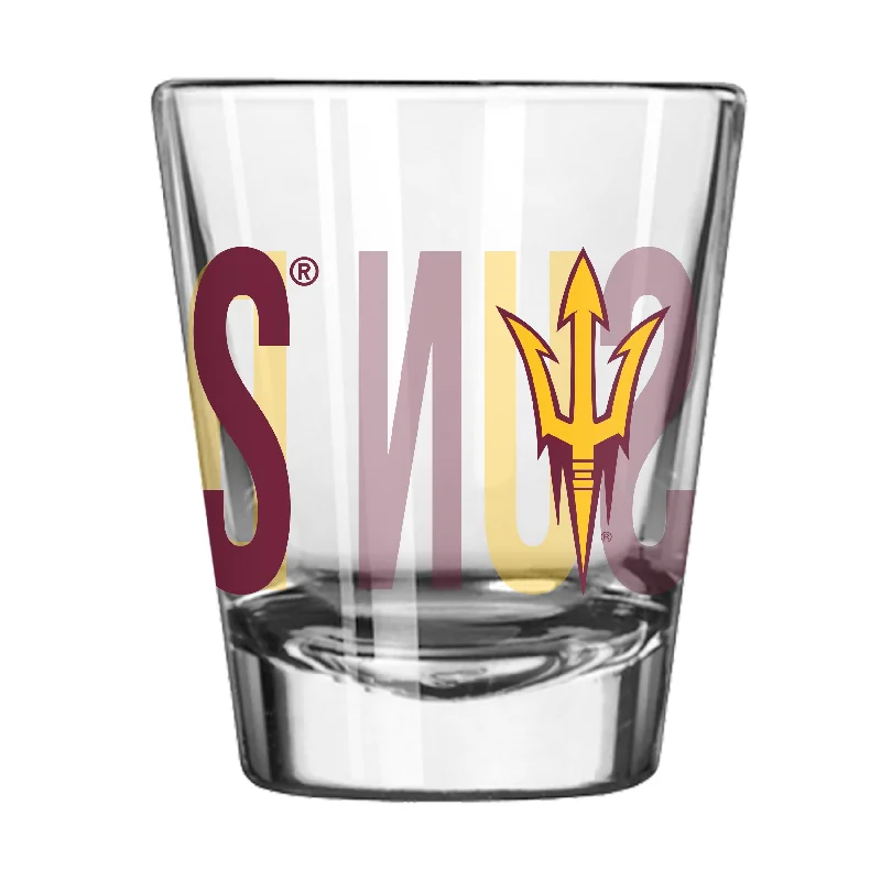 Team Mugs For Group Recognition-Arizona State 2oz Overtime Shot Glass