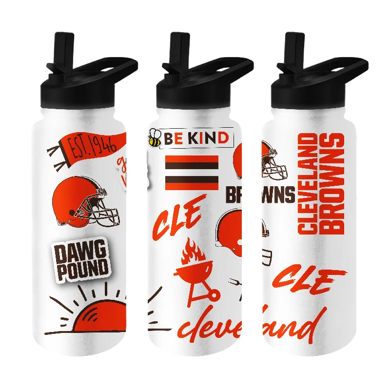 Classic Team Mugs-Cleveland Browns 34oz Native Quencher Bottle