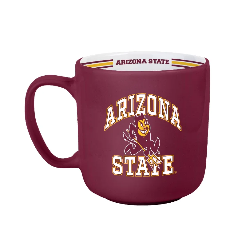 Customized Team Mugs For Holiday Gifts-Arizona State 15oz Stripe Mug