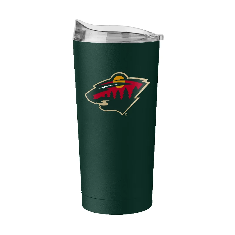 Custom Sports Mugs-Minnesota Wild 20oz Flipside Powder Coat Tumbler