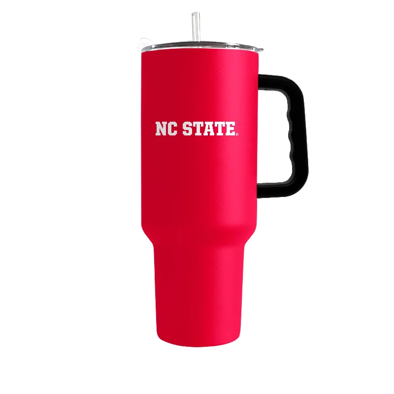 Printed Mugs For Team Gifts-NC State 40oz Flipside Powder Coat Tumbler