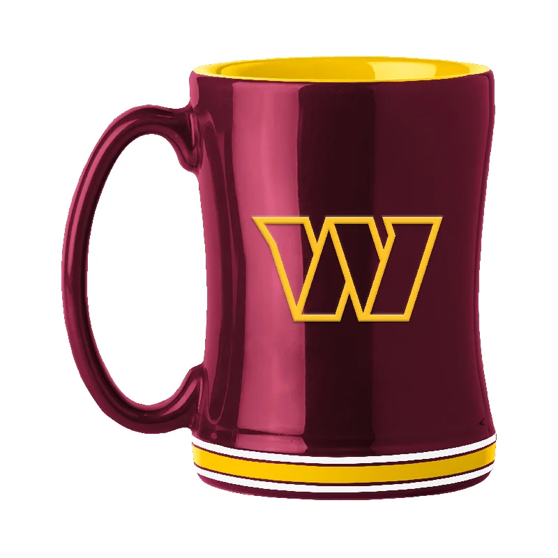 High-Quality Team Mugs-Washington Commanders 14oz Relief Mug