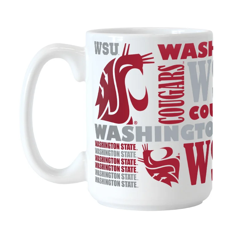 Custom Team Mugs For Group Gifts-Washington State 15oz Spirit Sublimated Mug