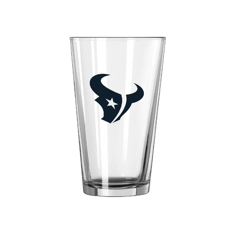 Team Mugs With Inspirational Quotes-Houston Texans 16oz Gameday Pint Glass