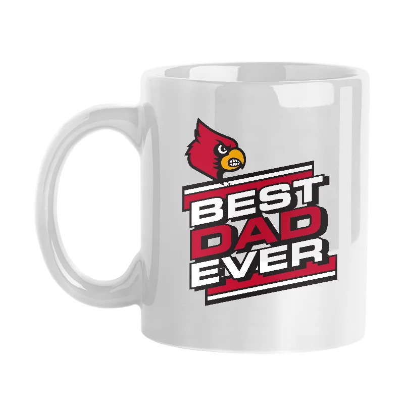 Team Mugs For Charity Events-Louisville 11oz Best Dad Ever Sublimated Mug