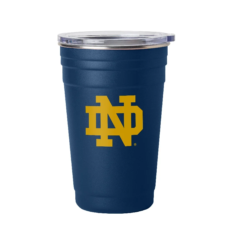 Team Mugs With Team Spirit And Custom Quotes-Notre Dame 22oz Flipside Stainless Cup