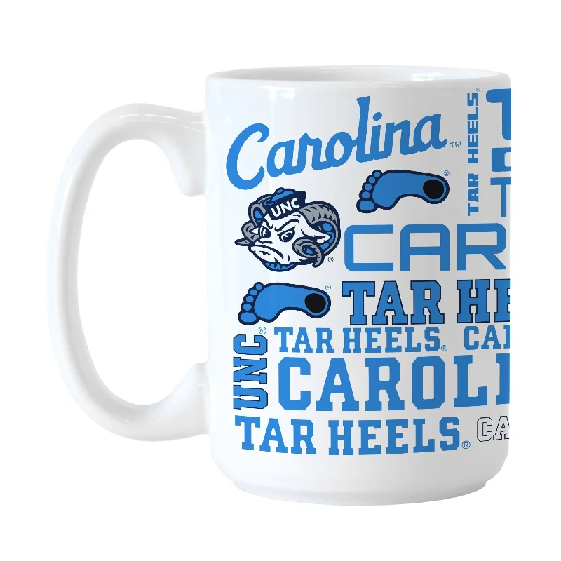 Team Mugs For Office Gifts-North Carolina 15oz Spirit Sublimated Mug