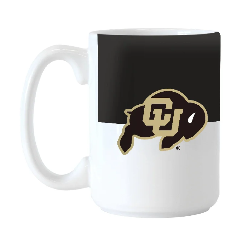 Custom Team Mugs For Holidays-Colorado Colorblock 15 Oz Sublimated Mug