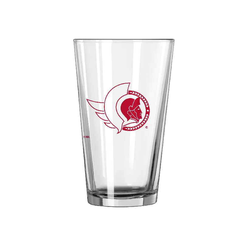 Team Mugs With Team Emblem-Ottawa Senators 16oz Gameday Pint Glass