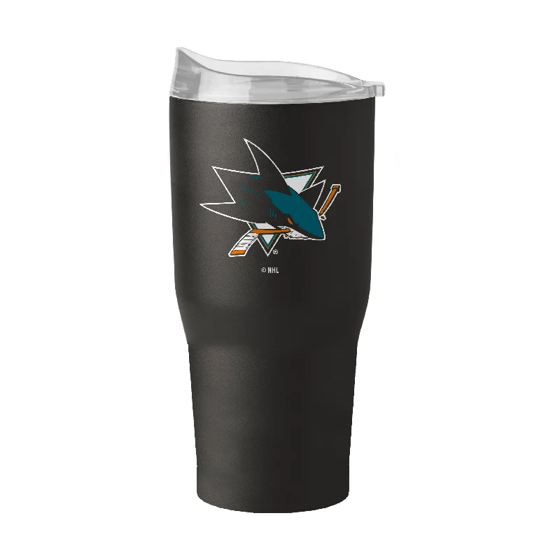 Team Logo Mugs-San Jose Sharks 20oz Flipside Powder Coat Tumbler