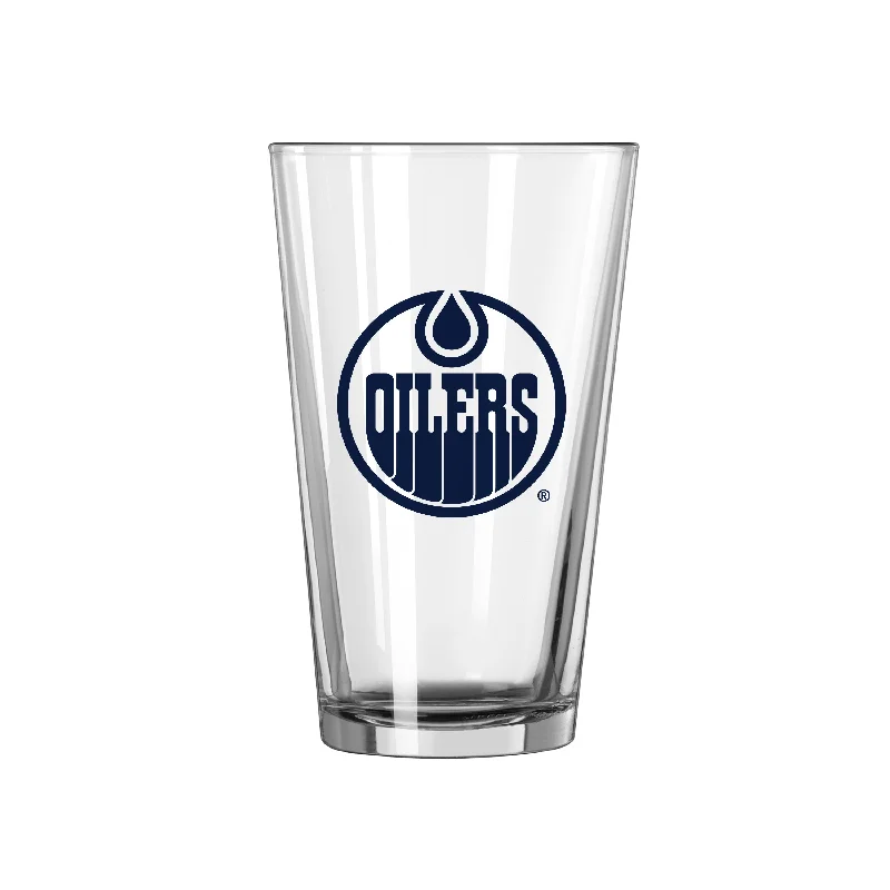 Best Gifts For Team Members-Edmonton Oilers 16oz Gameday Pint Glass