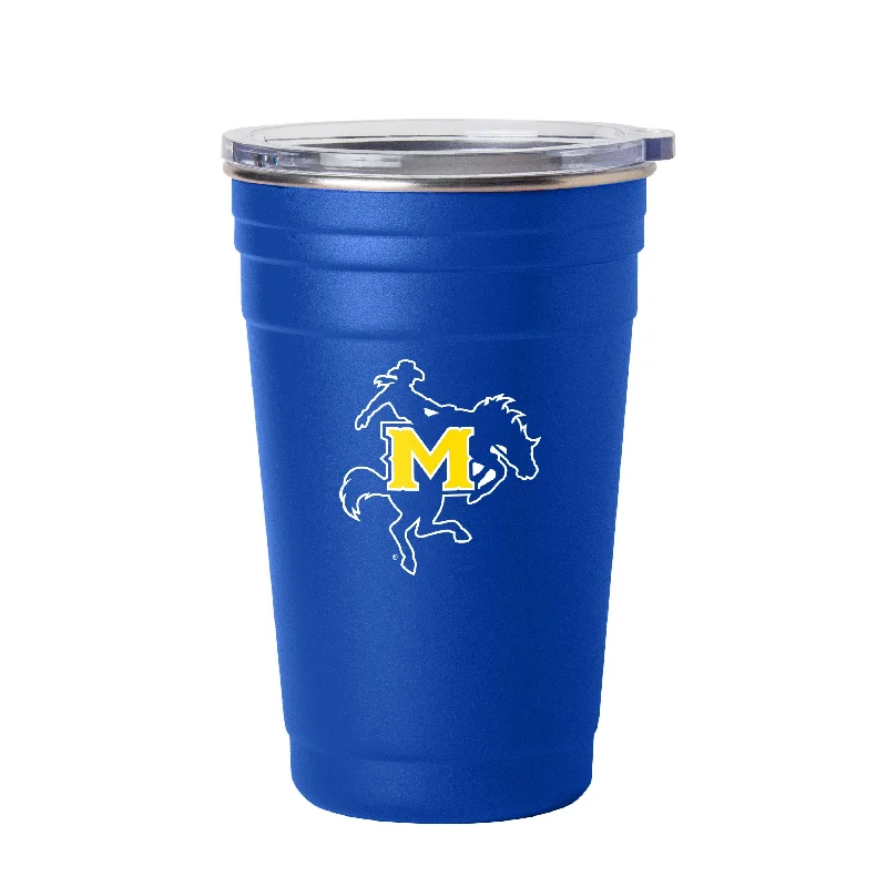 Team Mugs For Football Fans-McNeese State 22oz Flipside Stainless Cup