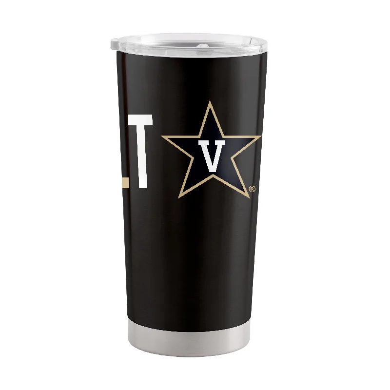 Eco-Friendly Team Mugs-Vanderbilt Overtime 20oz Stainless Tumbler