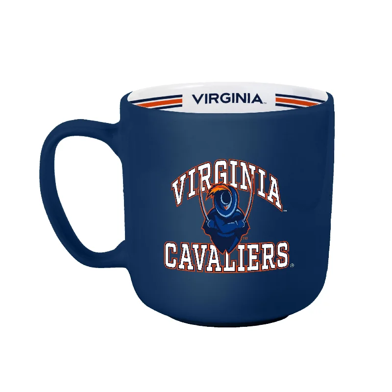 Team Mugs With Player Numbers-Virginia 15oz Stripe Mug