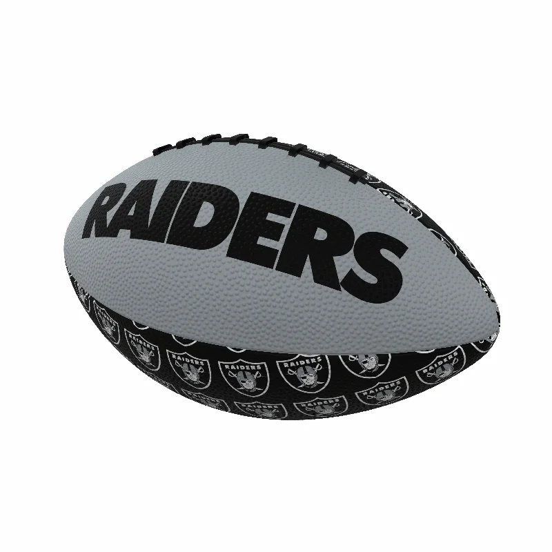 Soft Touch Rugby Balls For Quick Play-Las Vegas Raiders Mini Size Rubber Football