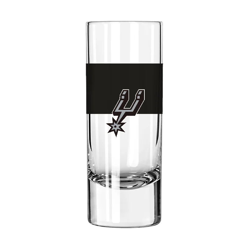 Custom Team Mugs For Special Occasions-San Antonio Spurs 2.5oz Colorblock Shooter