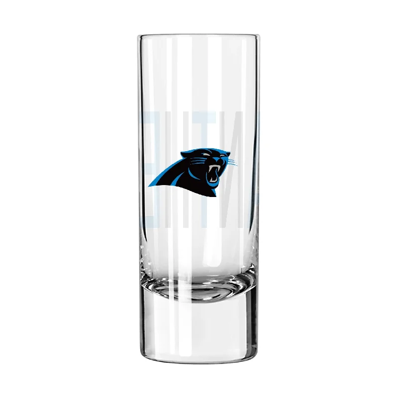 Team Mugs For Office Gifts-Carolina Panthers 2.5oz Overtime Shooter Glass