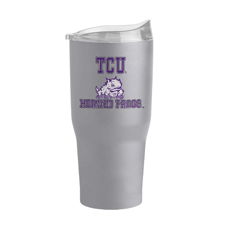 Team Mugs For Group Events-TCU 30oz Athletic Powder Coat Tumbler