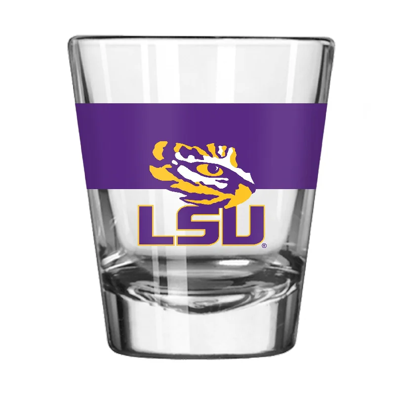 Personalized Team Mugs For Community Groups-LSU 2oz Colorblock Shot Glass