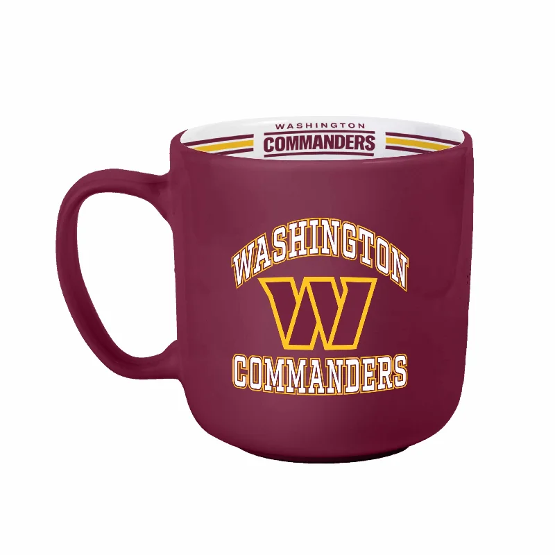 Team Mugs For High School Sports-Washington Commanders 15oz Stripe Mug