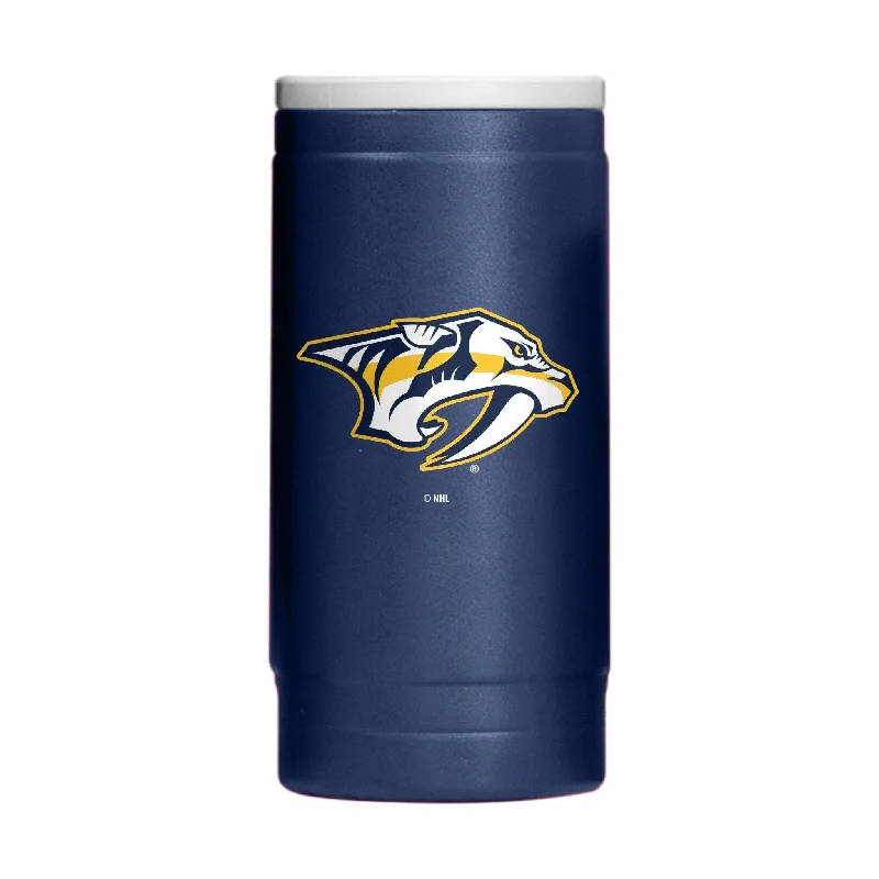 Personalized Team Mugs For Promotions-Nashville Predators 12oz Flipside Powder Coat Slim Can Coolie