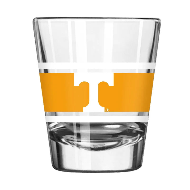 Custom Team Mugs With Fun Graphics-Tennessee 2oz Stripe Shot Glass