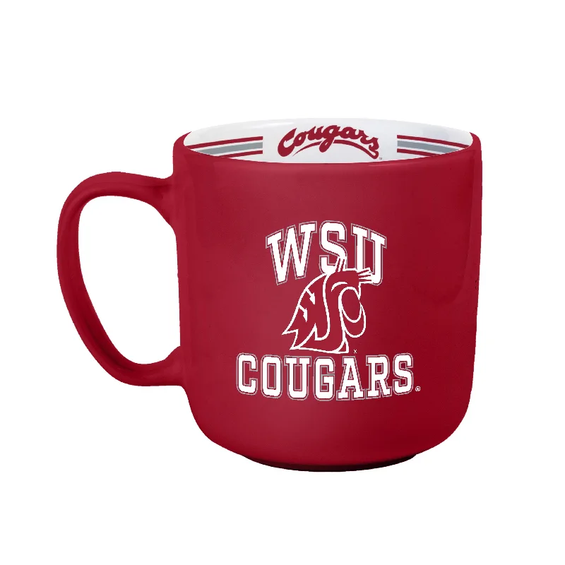 Unique Custom Team Mugs-Washington State 15oz Stripe Mug