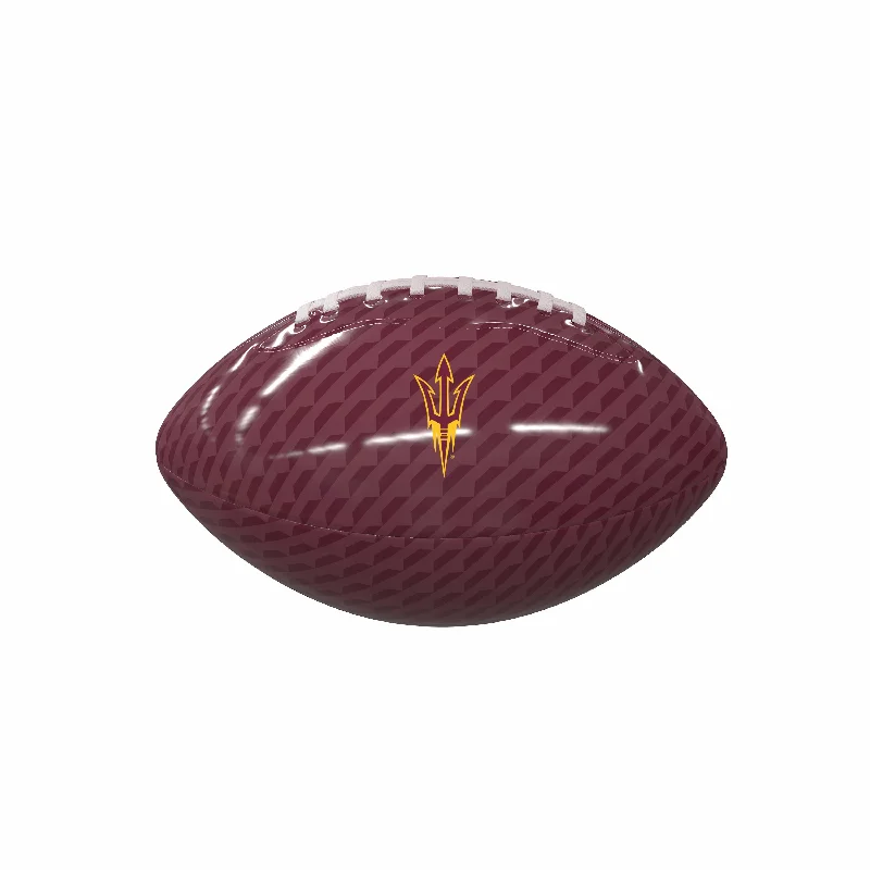 Rugby Balls With Extra Durability-AZ State Carbon Fiber Mini Size Glossy Football