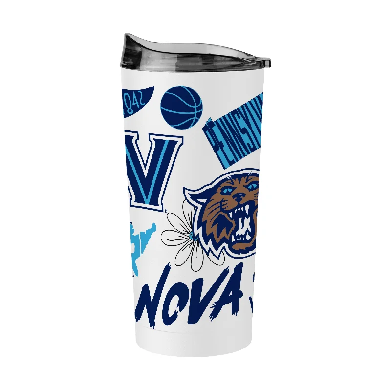 Custom Sports Team Mugs-Villanova 20oz Native Powder Coat Tumbler