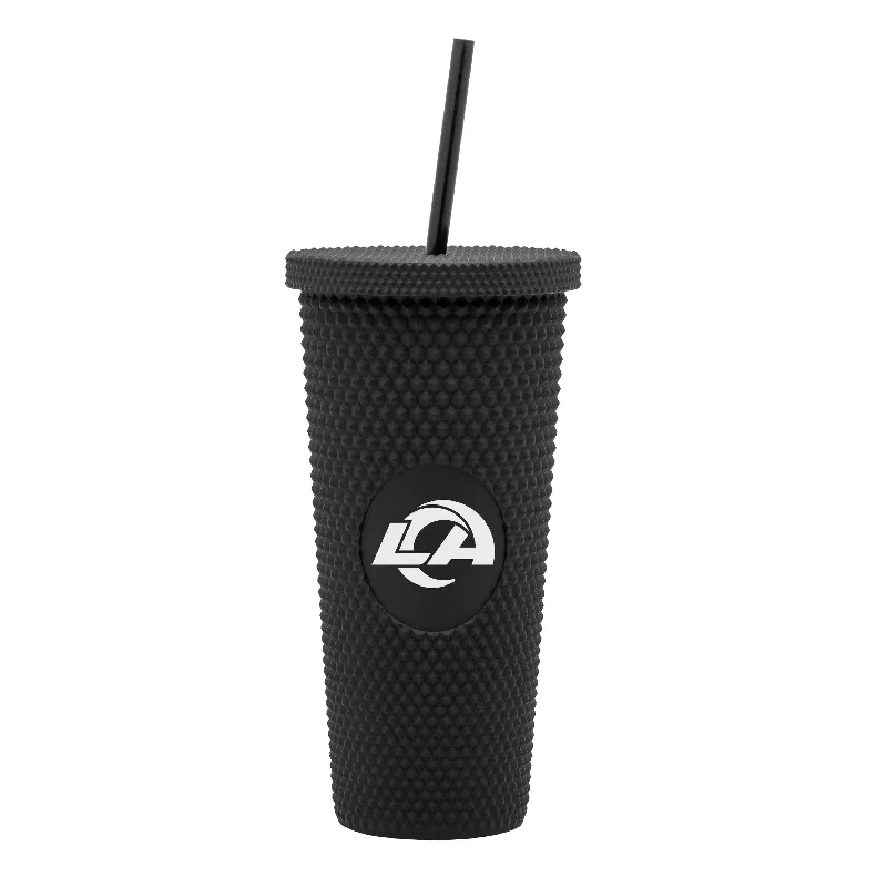 Personalized Mugs For Team Members-Los Angeles Rams 24oz Studded Tumbler