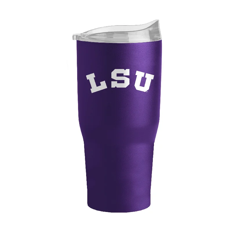 Personalized Mugs With Team Colors-LSU Vault 30oz Flipside Powder Coat Tumbler