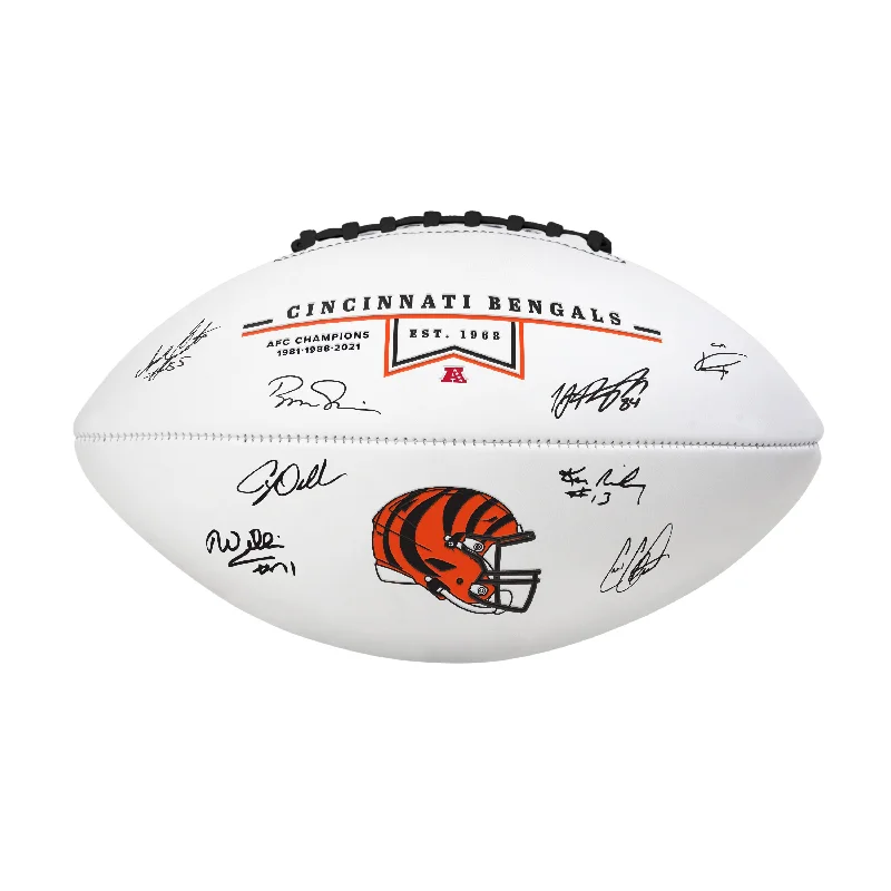 Rugged Outdoor Rugby Balls-Cincinnati Bengals Autograph Signature Football