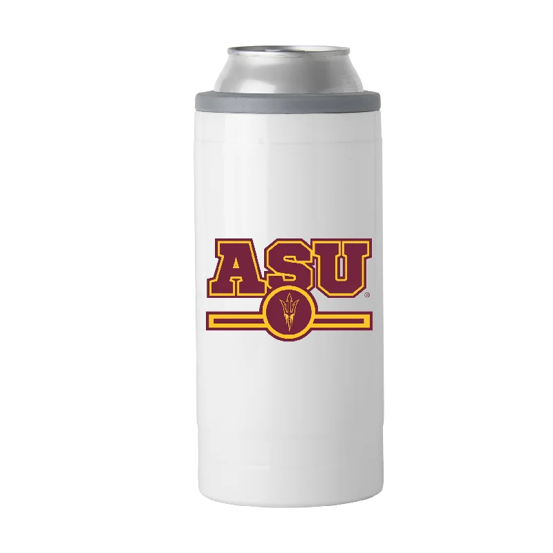 Team Mugs For Team Building-Arizona State Letterman 12 oz Slim Can Coolie