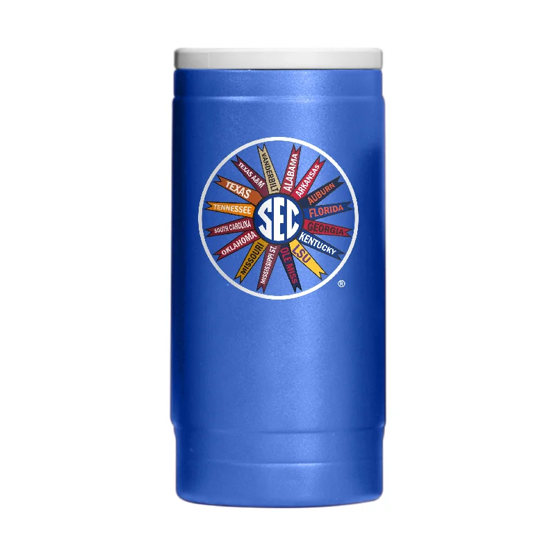 High-Quality Custom Team Mugs-Southeastern Conference (SEC) 12oz Powder Coat Slim Can Coolie