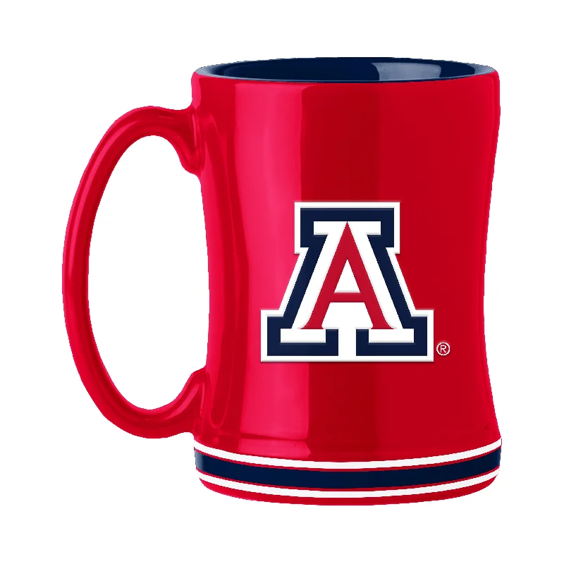 Personalized Mugs For Sports Enthusiasts-Arizona 14oz Relief Mug