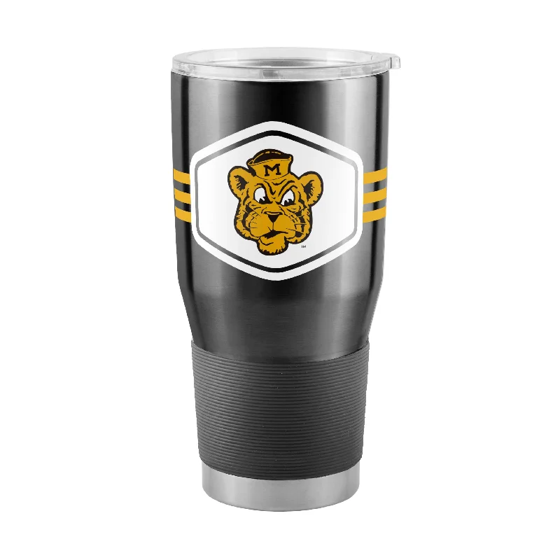 Team Mugs With Personalized Messages-Missouri 30oz Varsity Stainless Steel Tumbler