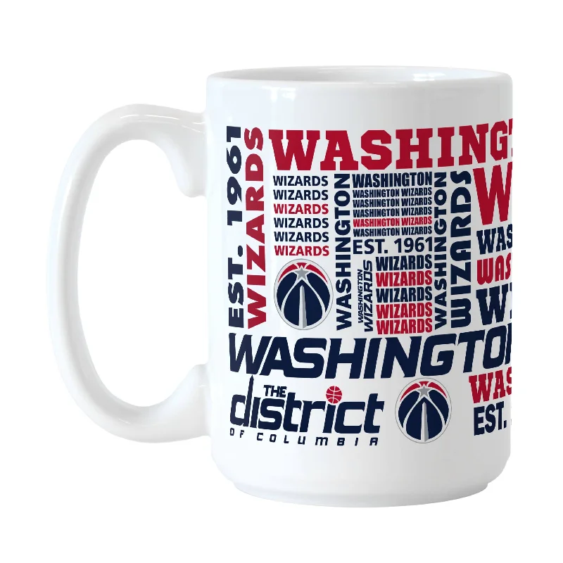 Team Mugs With Group Photos-Washington Wizards 15oz Spirit Sublimated Mug