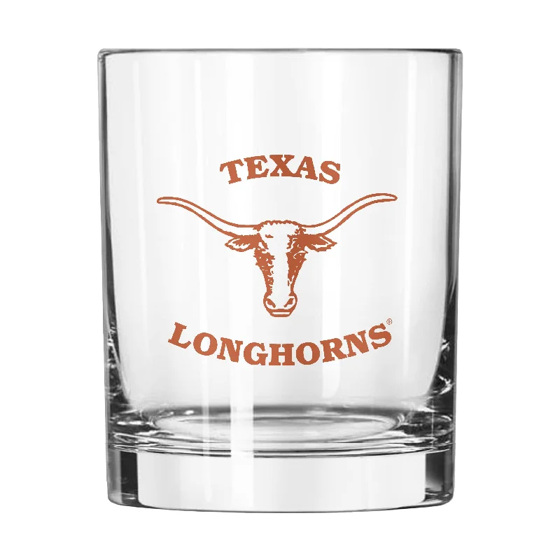 Team Mugs With Text And Logo-Texas Vault 14oz Gameday Rocks Glass