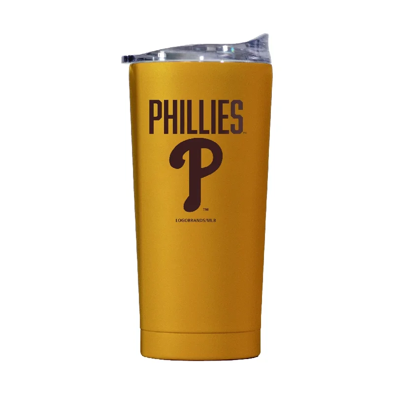 Team Mugs For Players-Philadelphia Phillies 20oz Huddle Powder Coat Tumbler