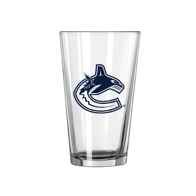 Sports Team Coffee Mugs-Vancouver Canucks 16oz Gameday Pint Glass