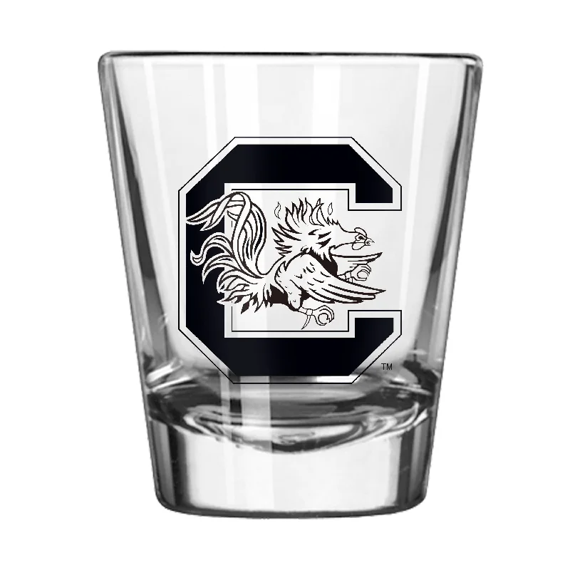 Custom Team Mugs For Club Events-South Carolina Black Alternate 2oz Gameday Shot Glass