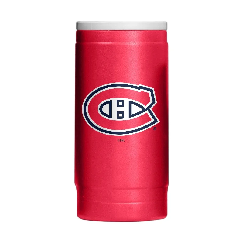 Customized Team Mugs For Special Events-Montreal Canadiens 12oz Flipside Powder Coat Slim Can Coolie