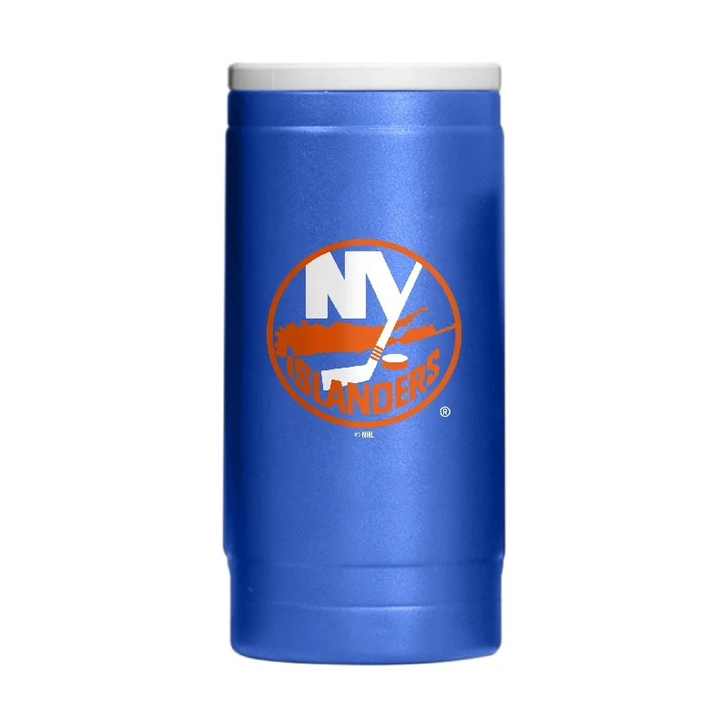 Stylish Team Mugs For Gifts-New York Islanders 12oz Flipside Powder Coat Slim Can Coolie