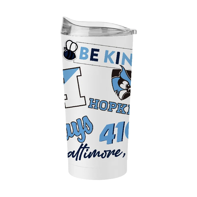 Team Mugs For Club Members-Johns Hopkins 20oz Native Powder Coat Tumbler