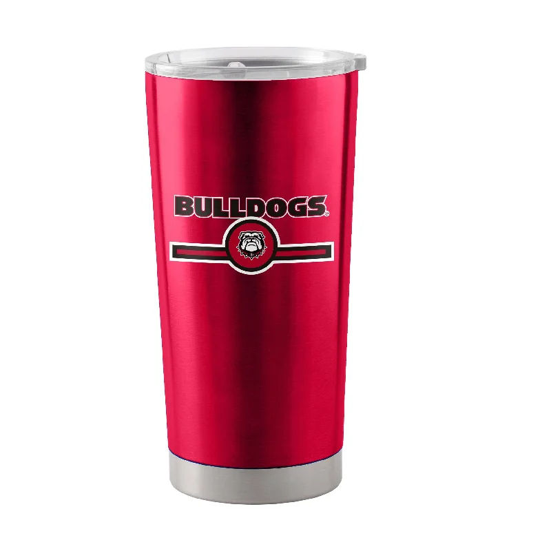 Team Mugs For Group Gatherings-Georgia 20oz Letterman Stainless Tumbler