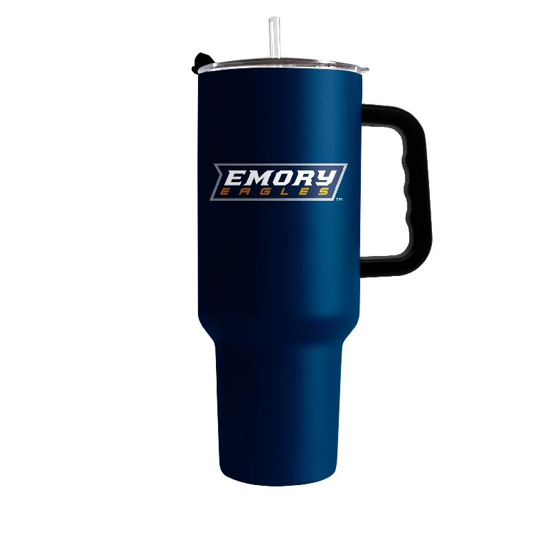 Team Logo Mugs-Emory University 40oz Flipside Powder Coat Tumbler