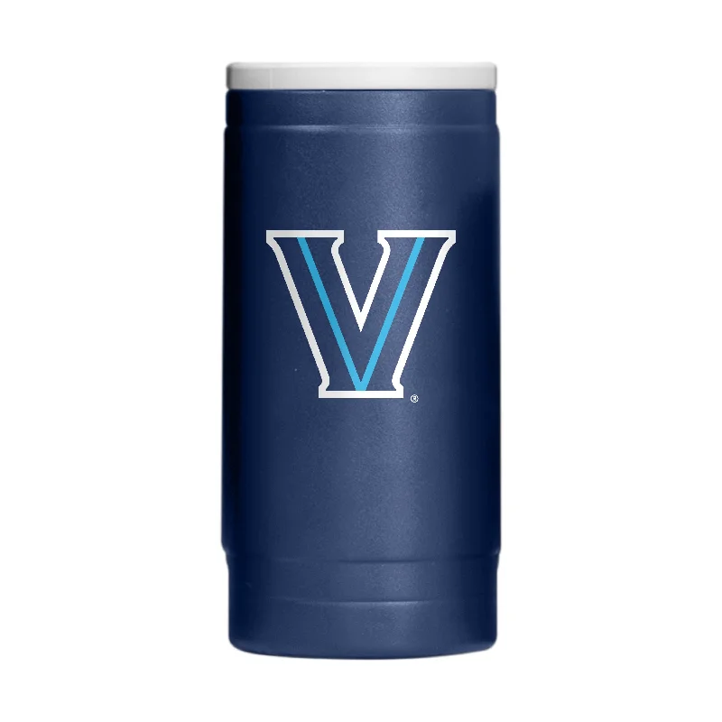 Team Mugs For Student Organizations-Villanova 12oz Flipside Powder Coat Slim Can Coolie